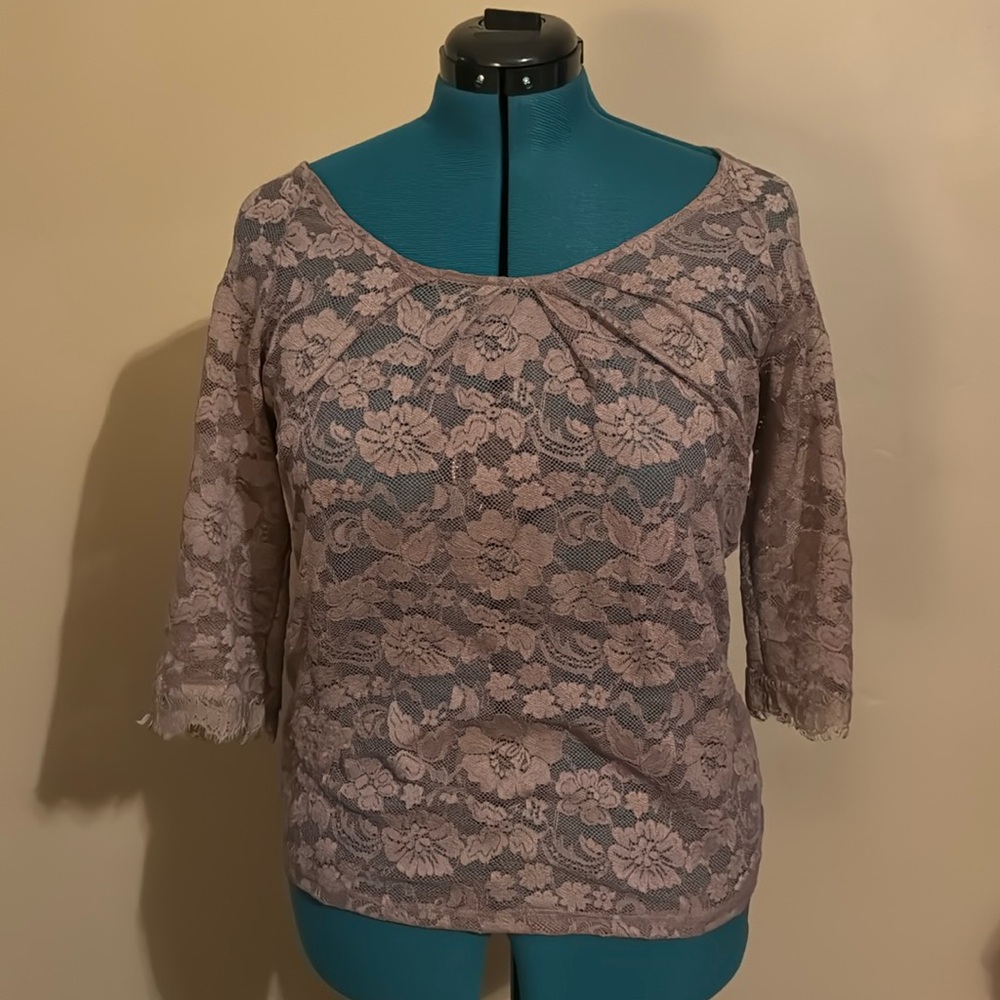 Sheer lace top